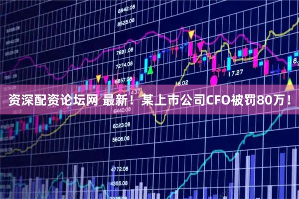 资深配资论坛网 最新！某上市公司CFO被罚80万！